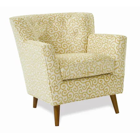 Contemporary Chair with Tufted Back